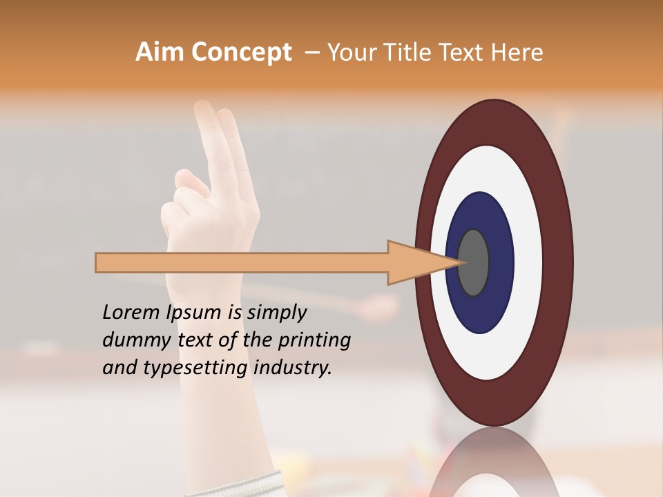 Point Class Hand PowerPoint Template