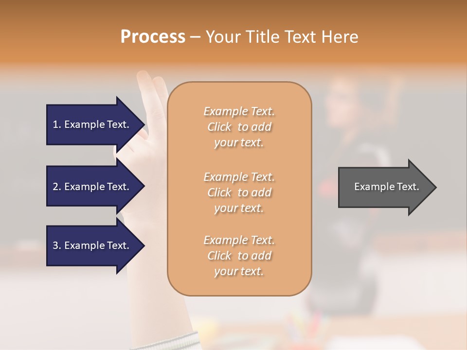 Point Class Hand PowerPoint Template