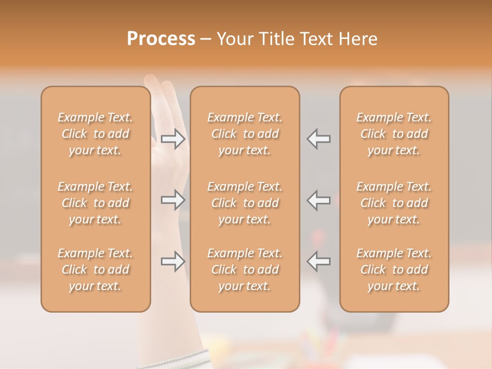Point Class Hand PowerPoint Template