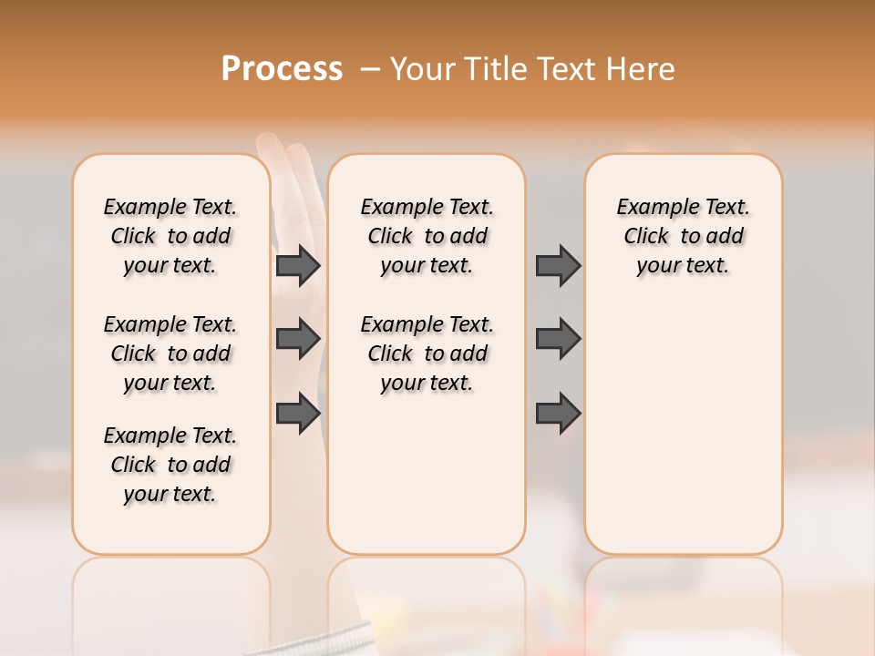 Point Class Hand PowerPoint Template