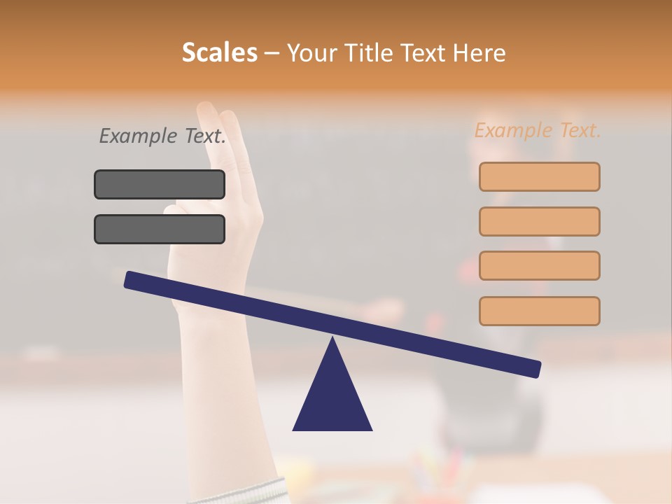 Point Class Hand PowerPoint Template