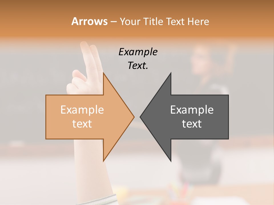 Point Class Hand PowerPoint Template