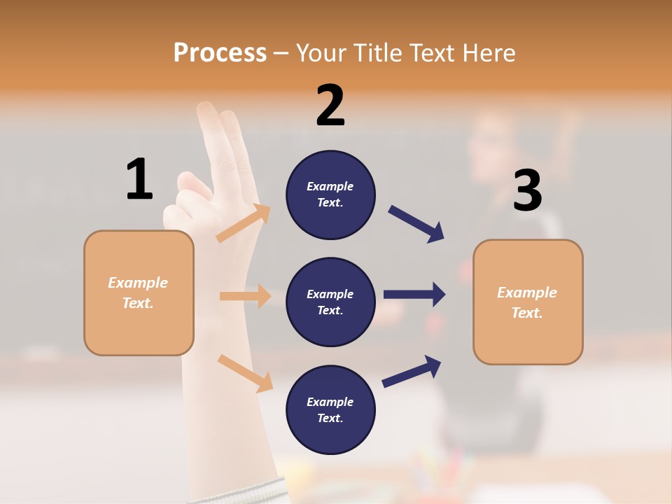 Point Class Hand PowerPoint Template