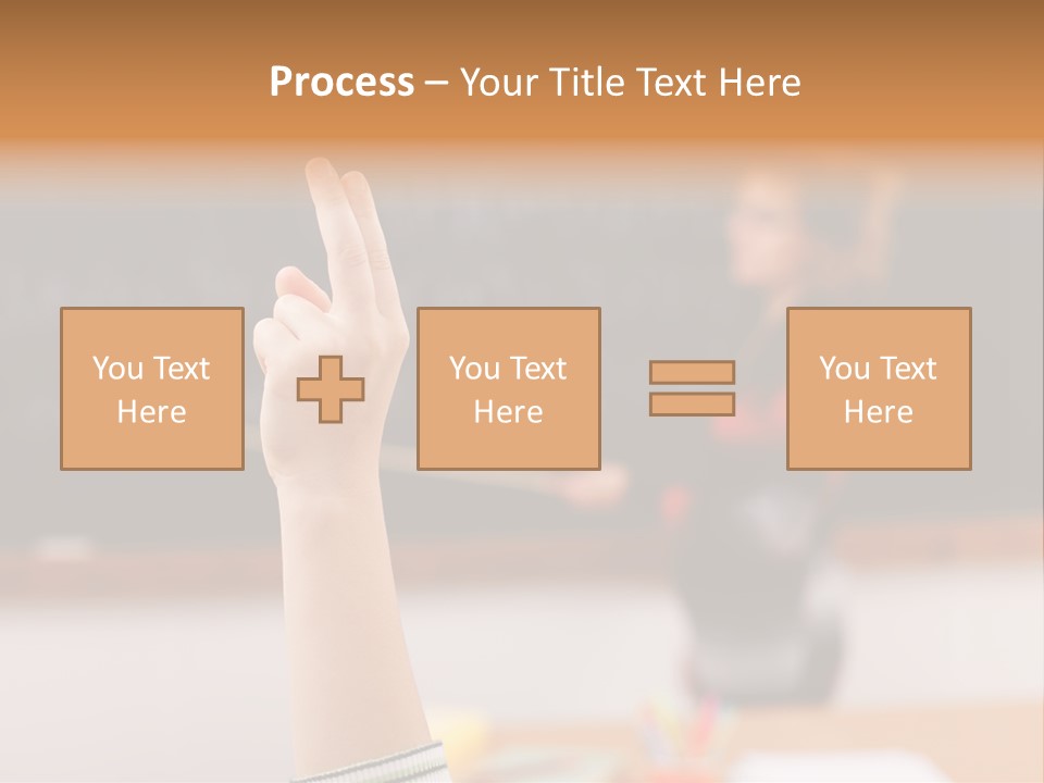 Point Class Hand PowerPoint Template