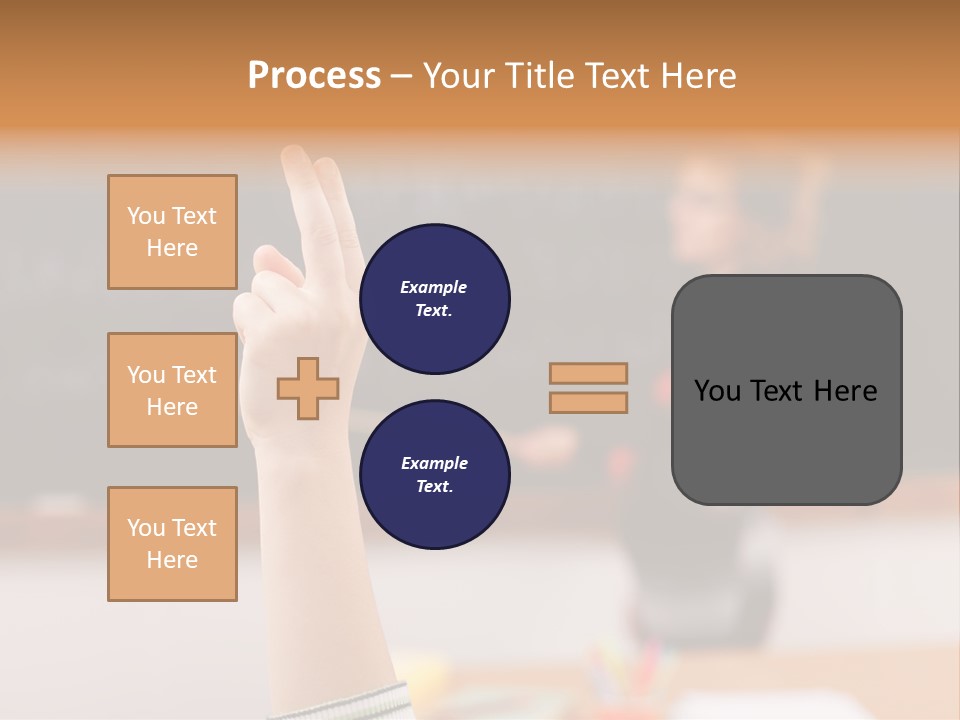 Point Class Hand PowerPoint Template
