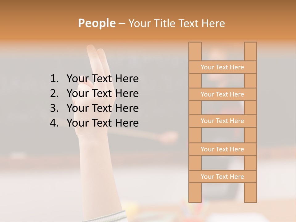 Point Class Hand PowerPoint Template