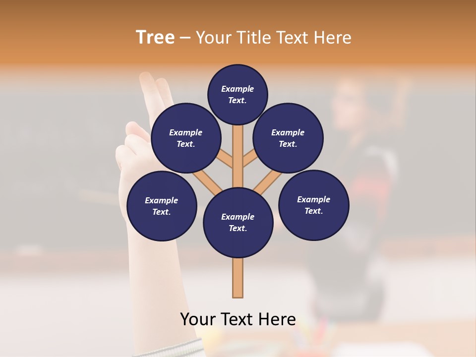 Point Class Hand PowerPoint Template