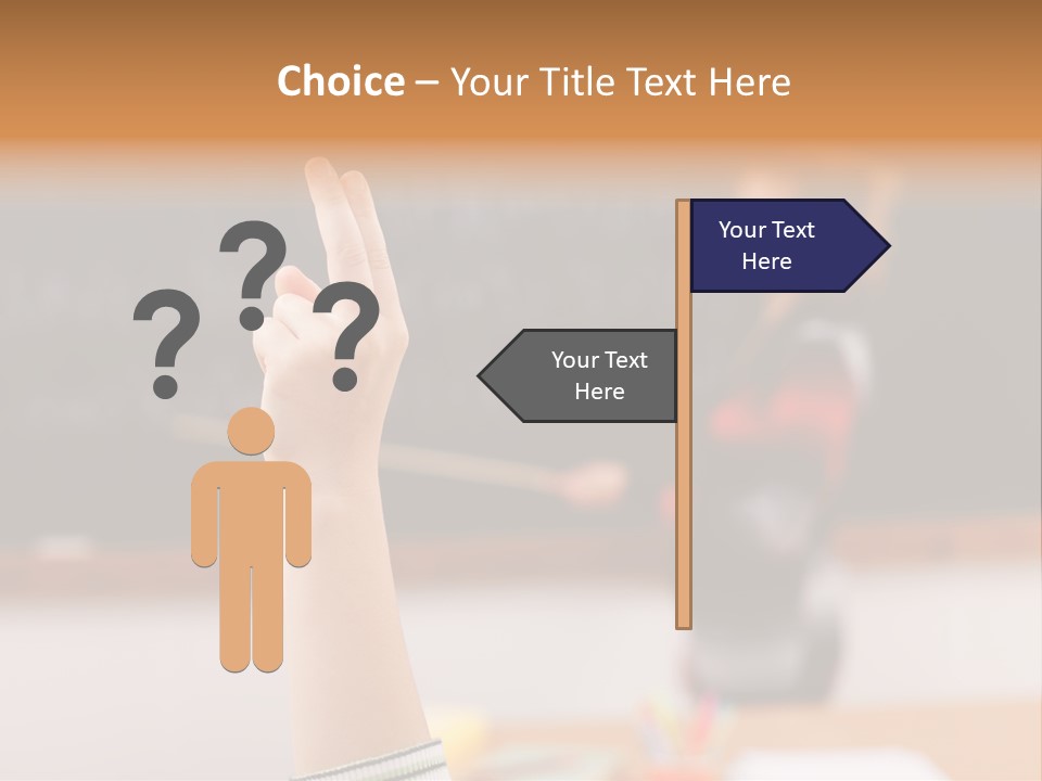 Point Class Hand PowerPoint Template