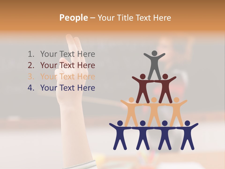 Point Class Hand PowerPoint Template