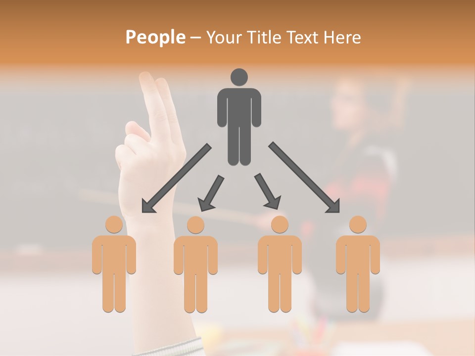 Point Class Hand PowerPoint Template