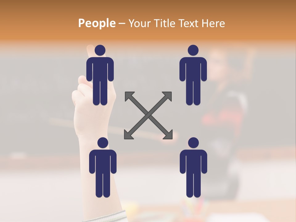 Point Class Hand PowerPoint Template