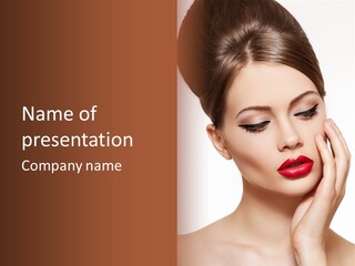 Modern Woman Beautiful PowerPoint Template