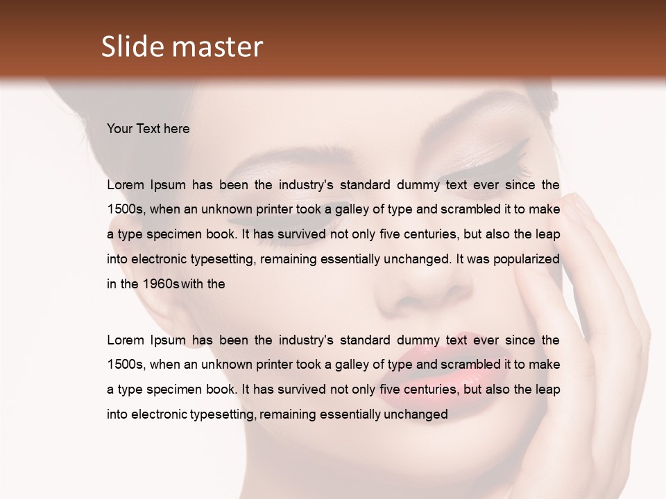 Modern Woman Beautiful PowerPoint Template