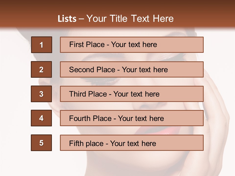 Modern Woman Beautiful PowerPoint Template