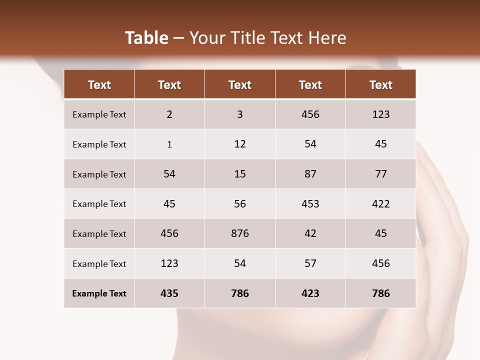 Modern Woman Beautiful PowerPoint Template