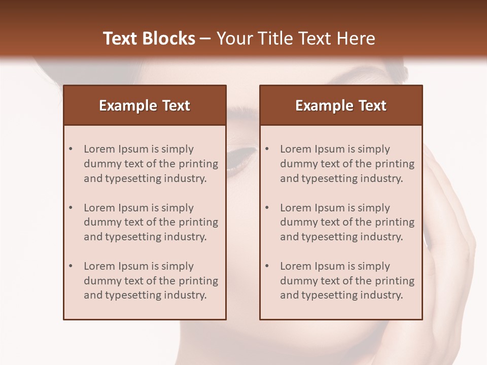 Modern Woman Beautiful PowerPoint Template