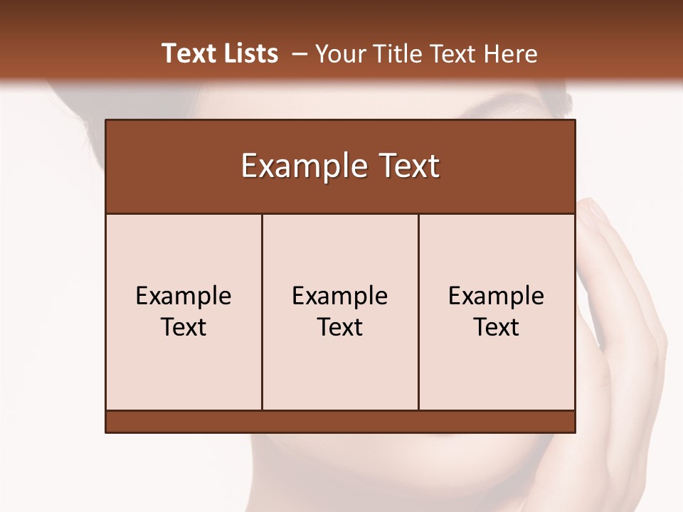 Modern Woman Beautiful PowerPoint Template