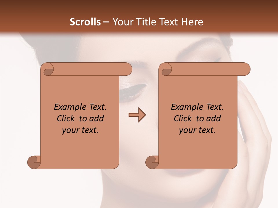 Modern Woman Beautiful PowerPoint Template