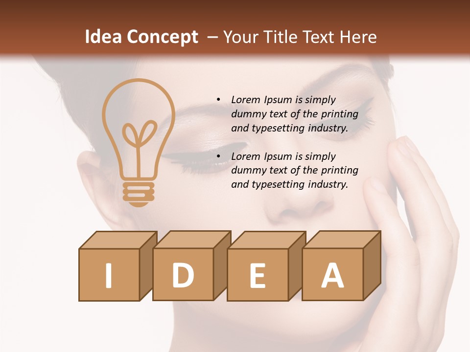 Modern Woman Beautiful PowerPoint Template