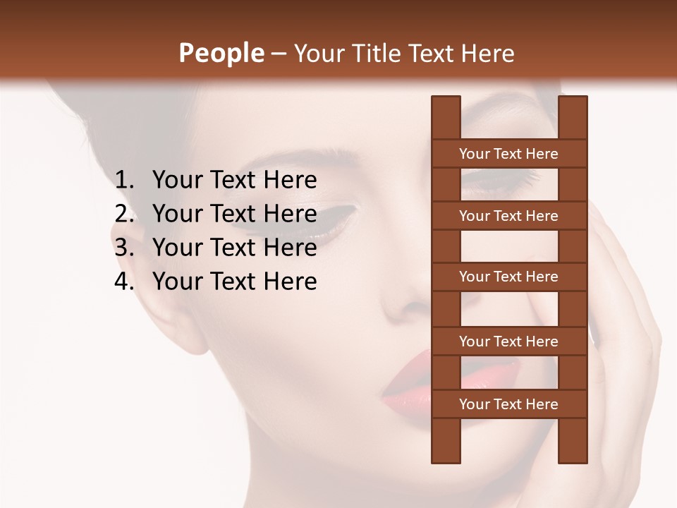 Modern Woman Beautiful PowerPoint Template