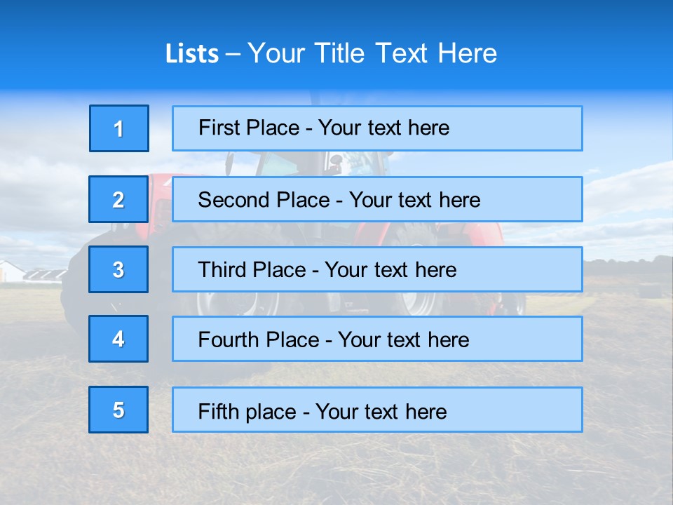 Stack Feed Corn PowerPoint Template