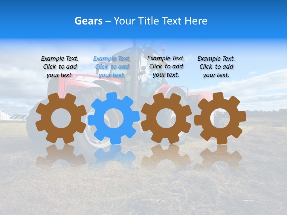 Stack Feed Corn PowerPoint Template