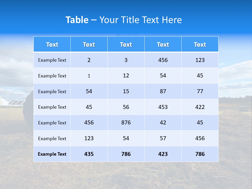 Stack Feed Corn PowerPoint Template