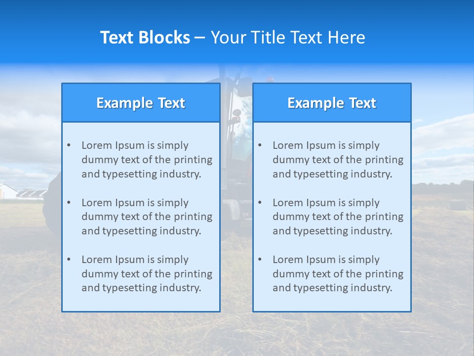 Stack Feed Corn PowerPoint Template
