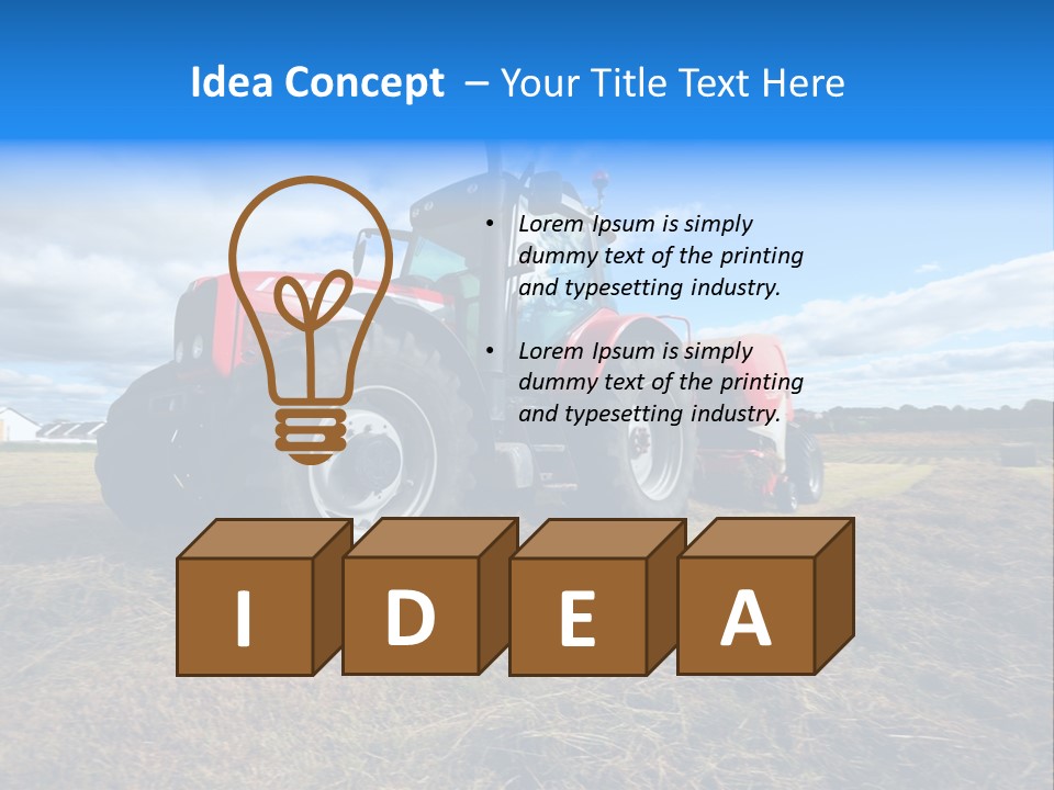 Stack Feed Corn PowerPoint Template