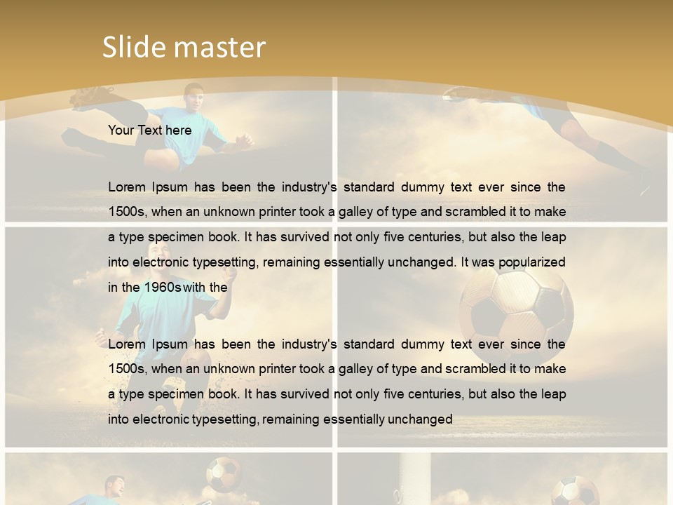 Success Soccer Weather PowerPoint Template