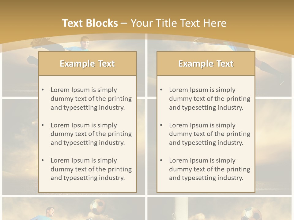 Success Soccer Weather PowerPoint Template