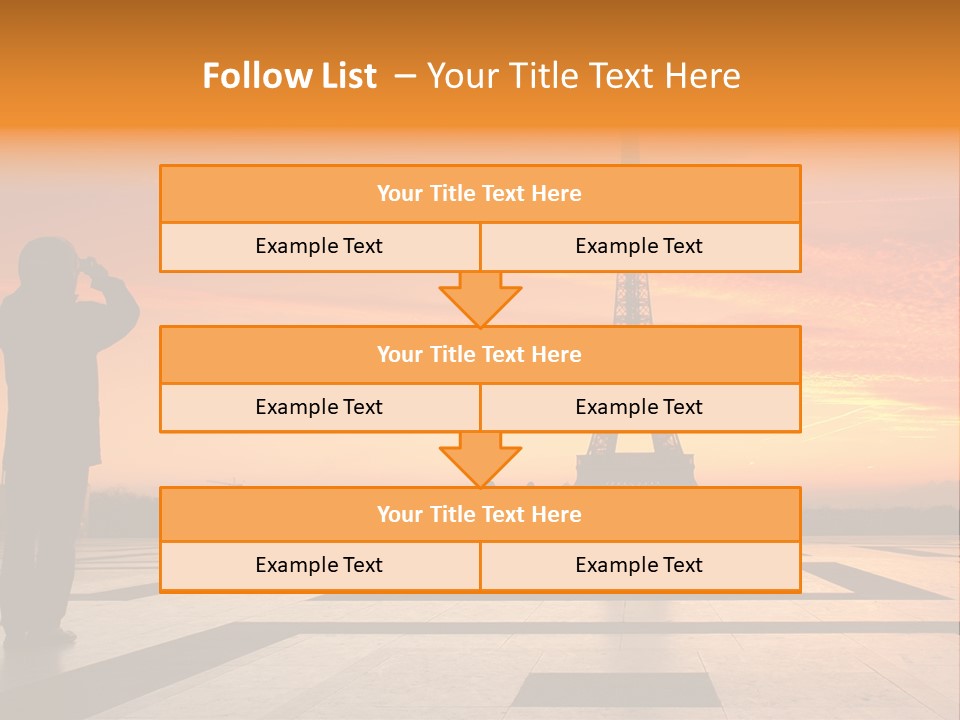 Travel Eiffel Tower PowerPoint Template