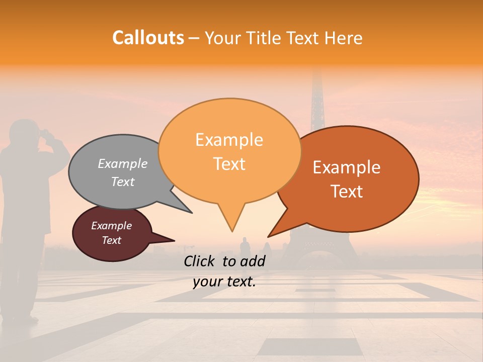 Travel Eiffel Tower PowerPoint Template