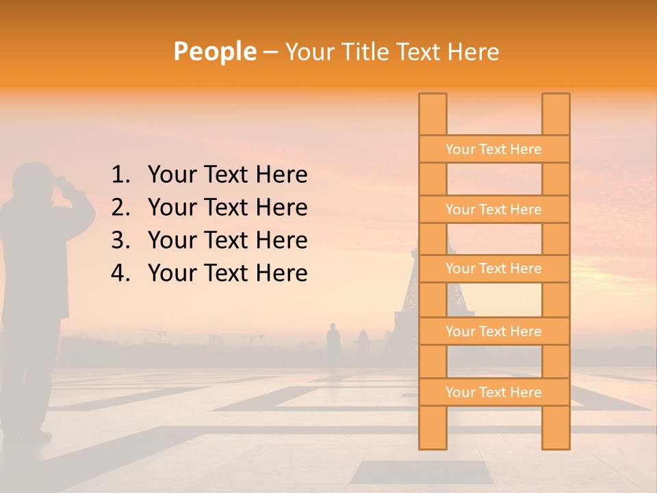 Travel Eiffel Tower PowerPoint Template