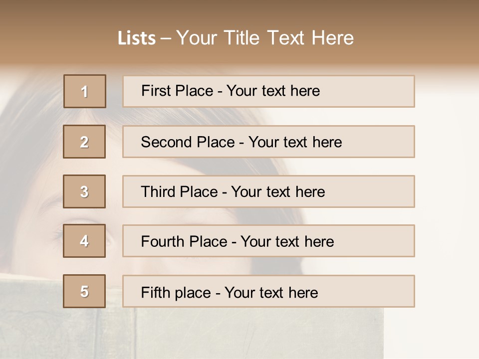 Read Joy Brown Eyes PowerPoint Template