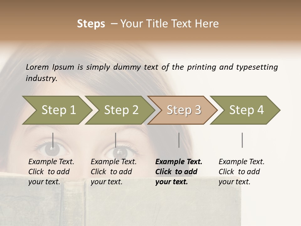 Read Joy Brown Eyes PowerPoint Template