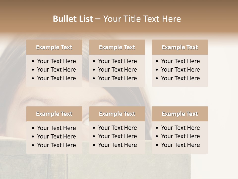 Read Joy Brown Eyes PowerPoint Template