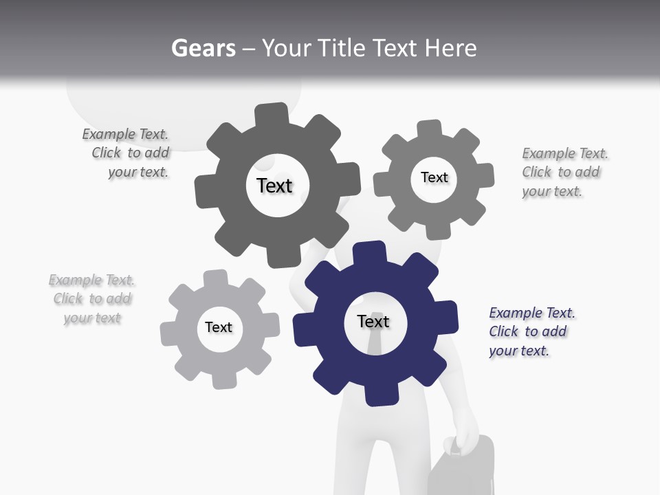 Chat Person Abstract PowerPoint Template