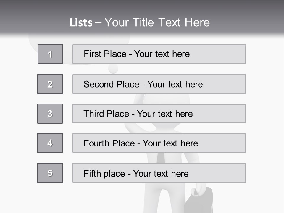Chat Person Abstract PowerPoint Template