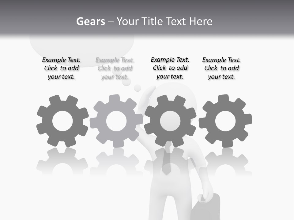 Chat Person Abstract PowerPoint Template