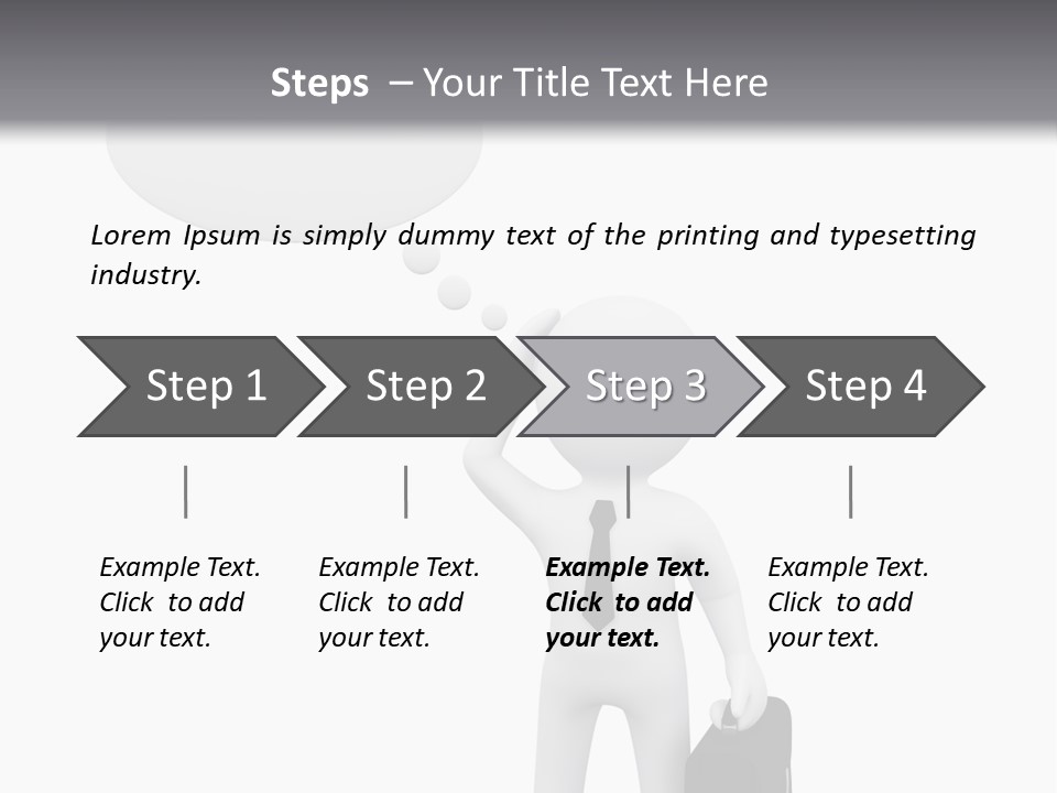 Chat Person Abstract PowerPoint Template