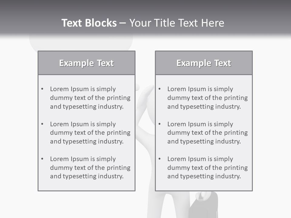 Chat Person Abstract PowerPoint Template