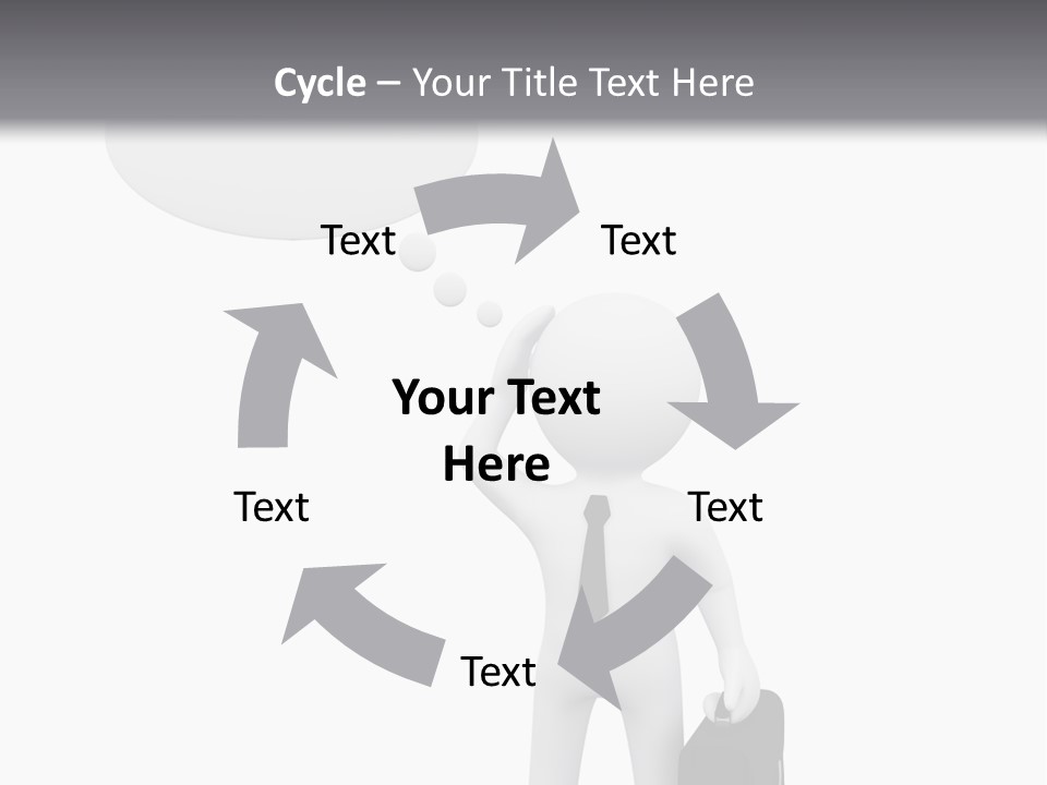Chat Person Abstract PowerPoint Template