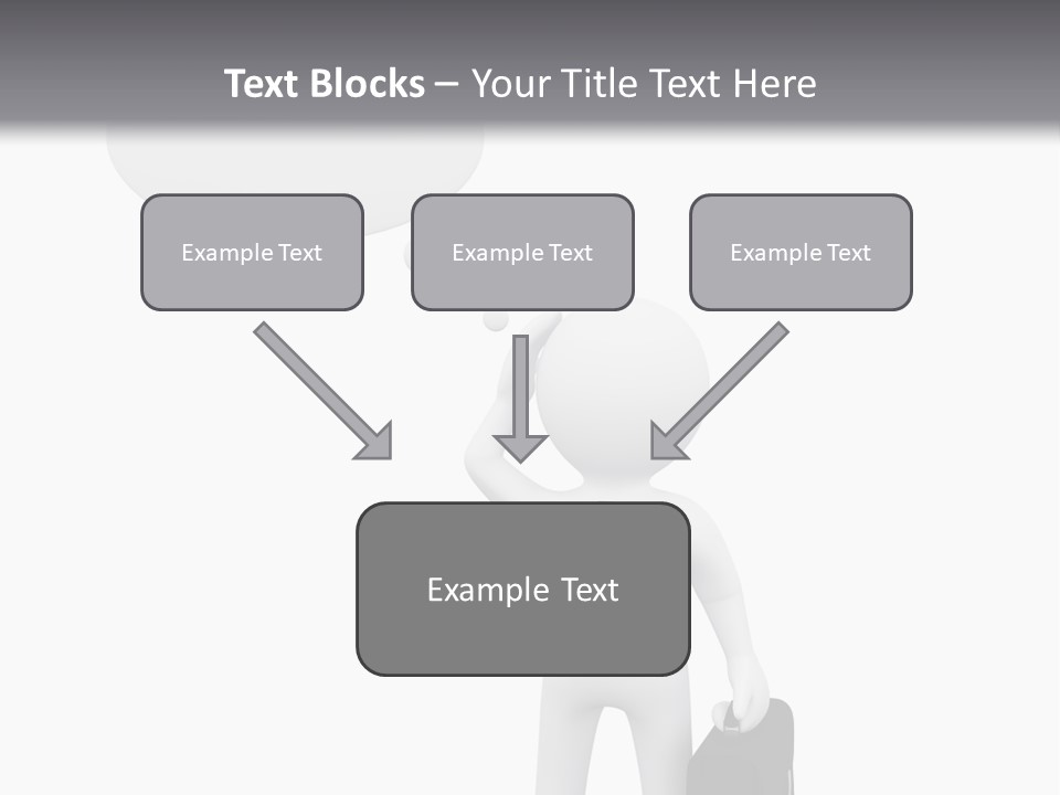 Chat Person Abstract PowerPoint Template