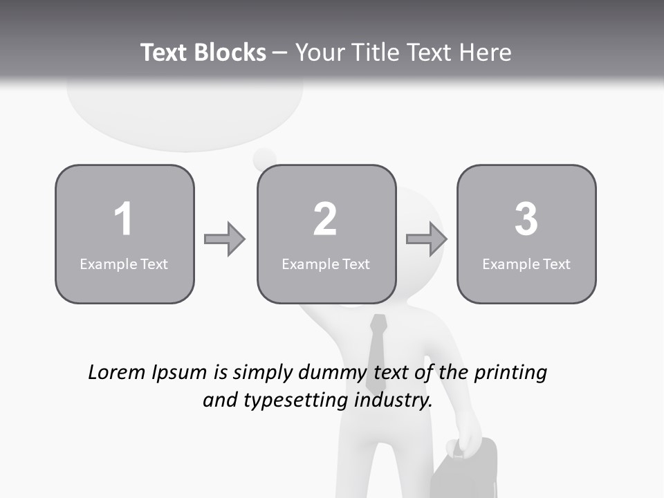 Chat Person Abstract PowerPoint Template