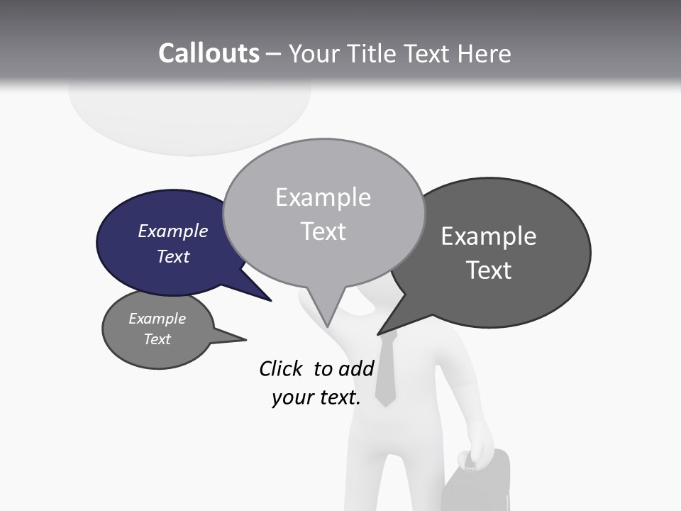 Chat Person Abstract PowerPoint Template