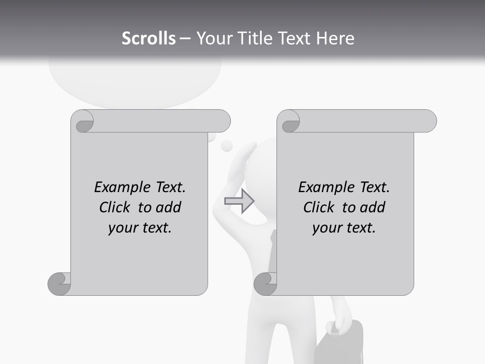 Chat Person Abstract PowerPoint Template