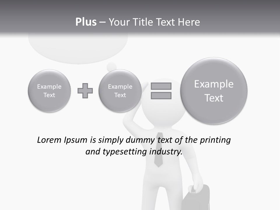 Chat Person Abstract PowerPoint Template