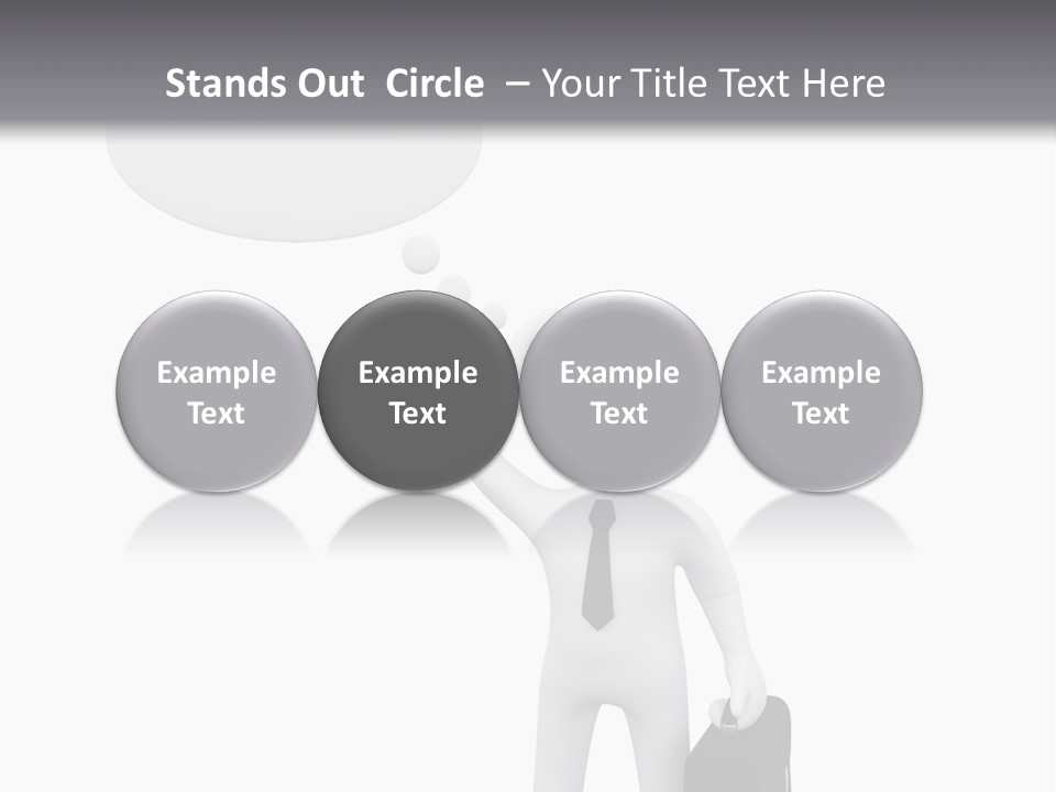 Chat Person Abstract PowerPoint Template