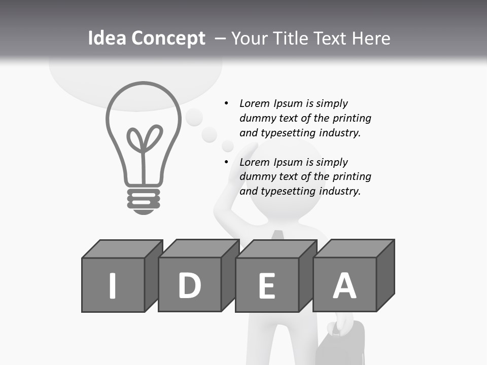 Chat Person Abstract PowerPoint Template